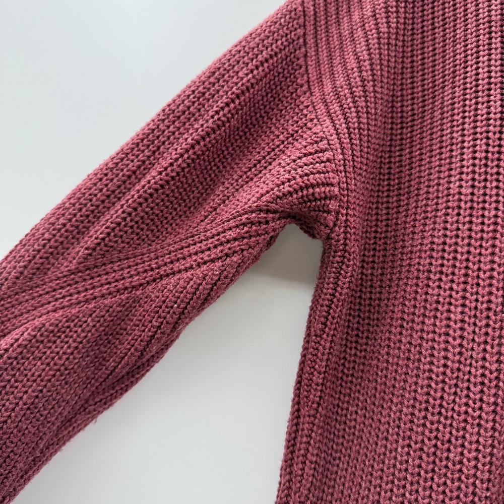 Lululemon Cashlu Sweater Wrap Cardigan in Heathered‎ Mulled Wine Sz S - Picture 10 of 14